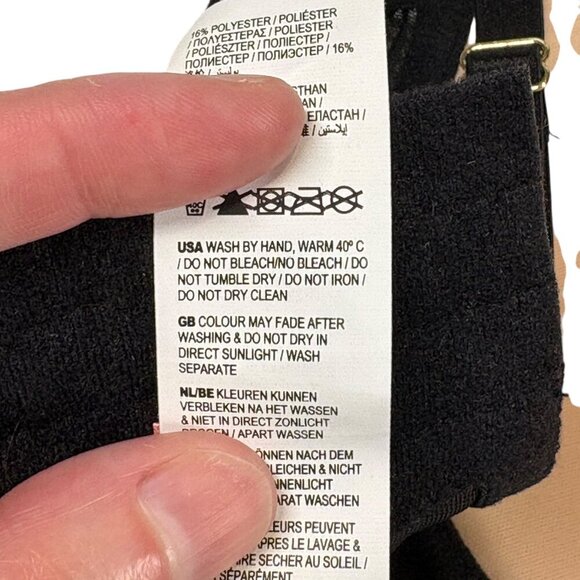 Widow - Dolls Kill Black Lace & Velvet Goth Emo Bralette with Cross Size Small - Picture 8 of 8